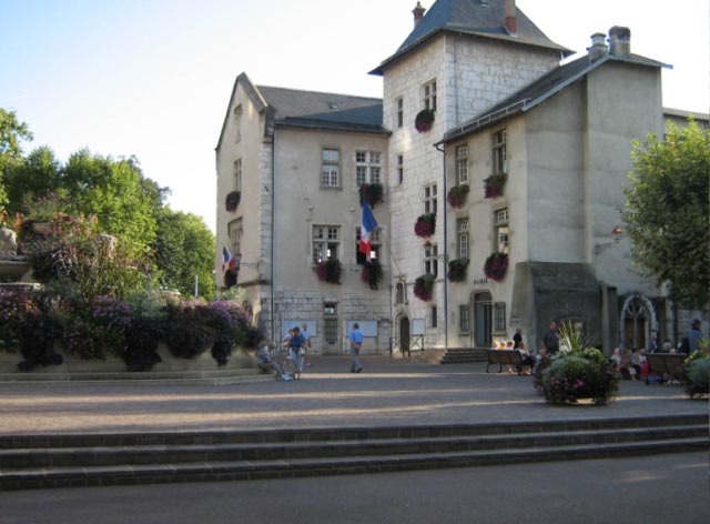 Het gemeentehuis van Aix les Bains